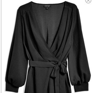 NWOT TopShop long sleeve wrap dress